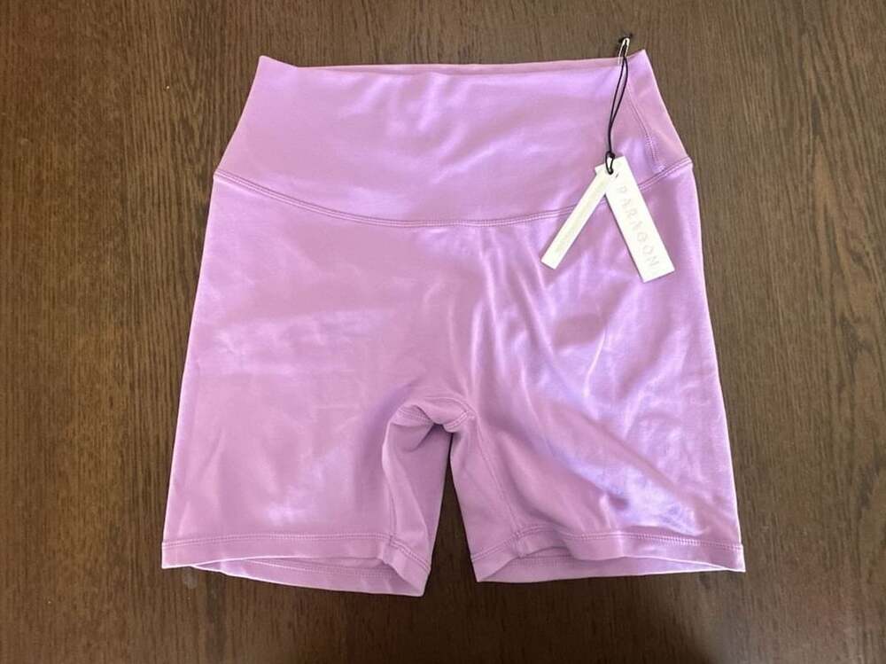 Paragon High Voltage Reluna High Waisted Scrunch Booty Shorts Lilac Size L